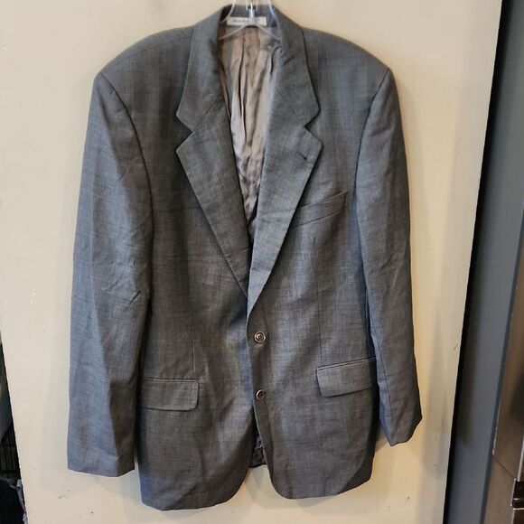 Men's Boss Hugo BossGray Blazer 40L Euc - Picture 1 of 5